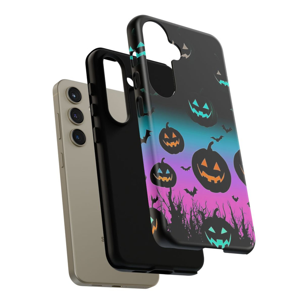 Gloeiende Halloween Pompoenen en Vleermuizen