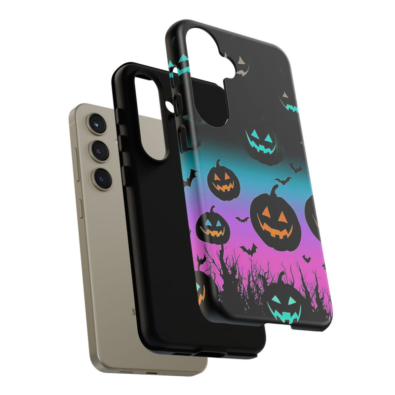Gloeiende Halloween Pompoenen en Vleermuizen