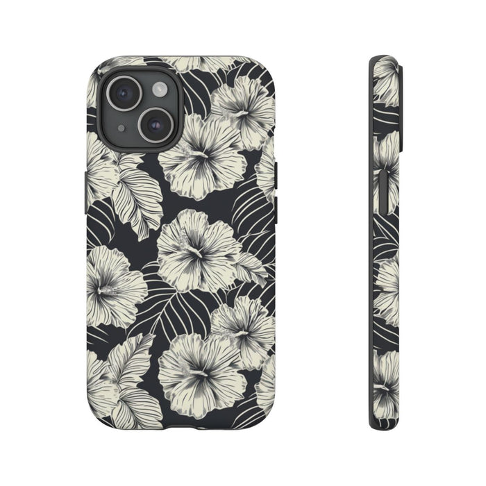 Monochroom Bloemenpatroon