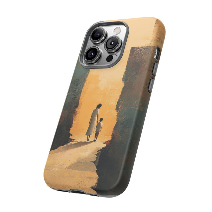 Vrouw en Kind op Gebroken Pad