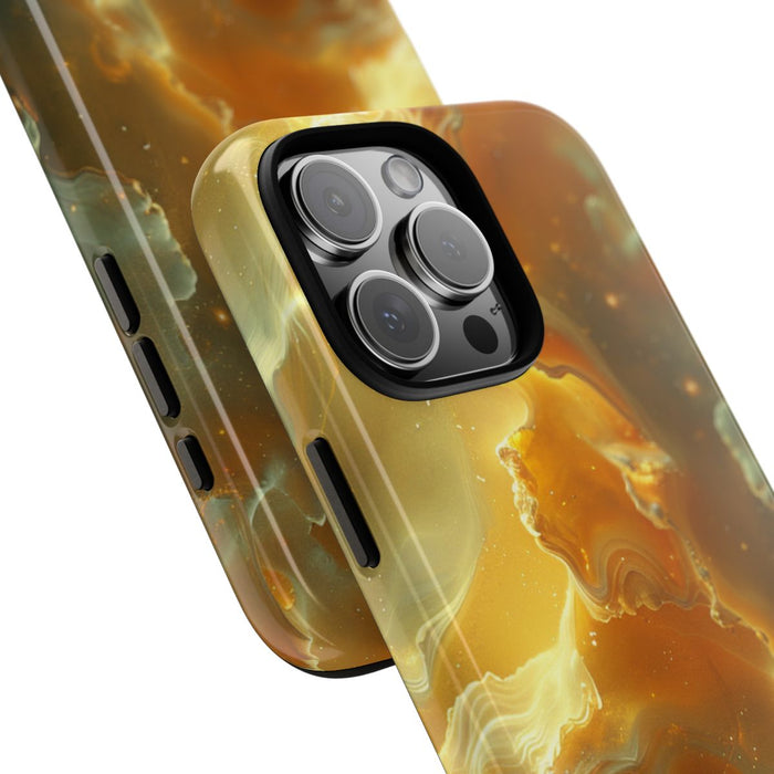 Gouden Nebula Abstract Design