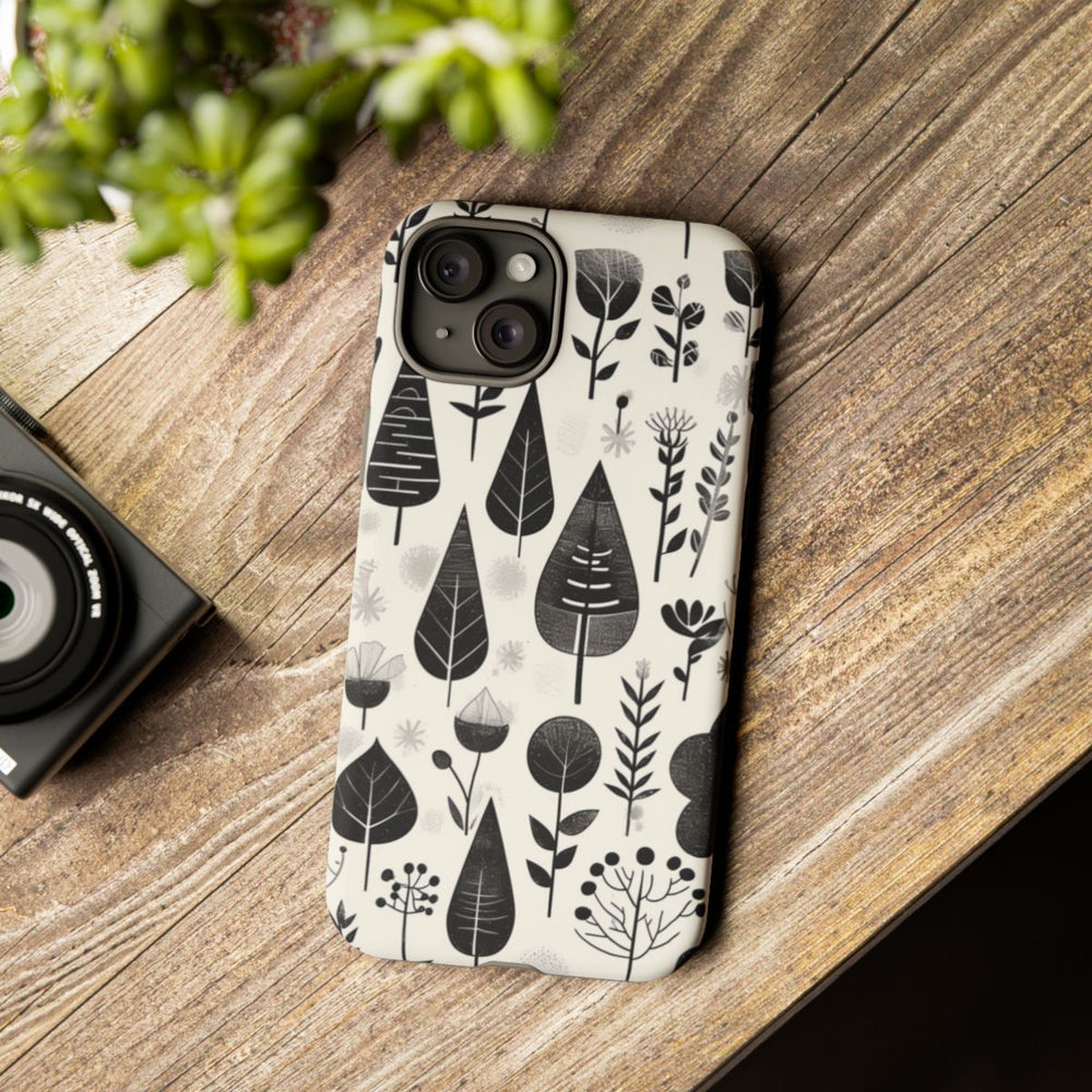 Monochroom Botanisch Patroon