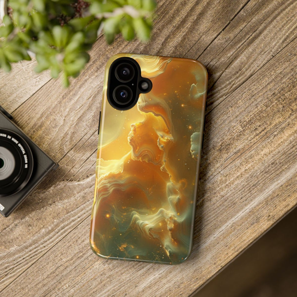 Gouden Nebula Abstract Design
