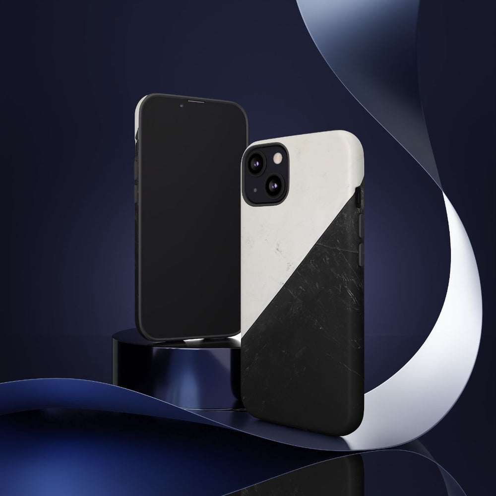 Zwart-Wit Driehoek Vlagontwerp