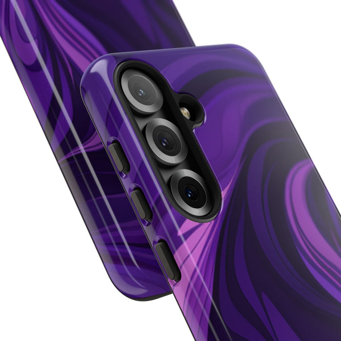Paarse Abstracte Golfpatroon