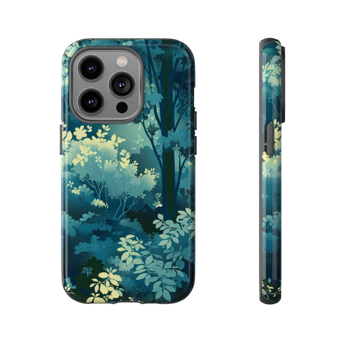 Gloeiende Bosbladeren in Laagjes