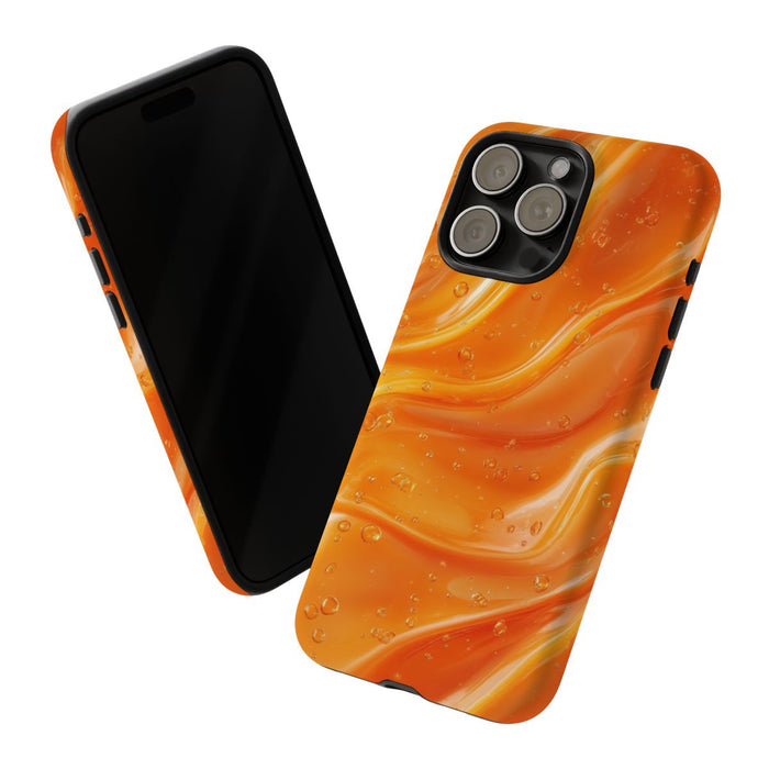 Monochrome Oranje Vloeibare Golven