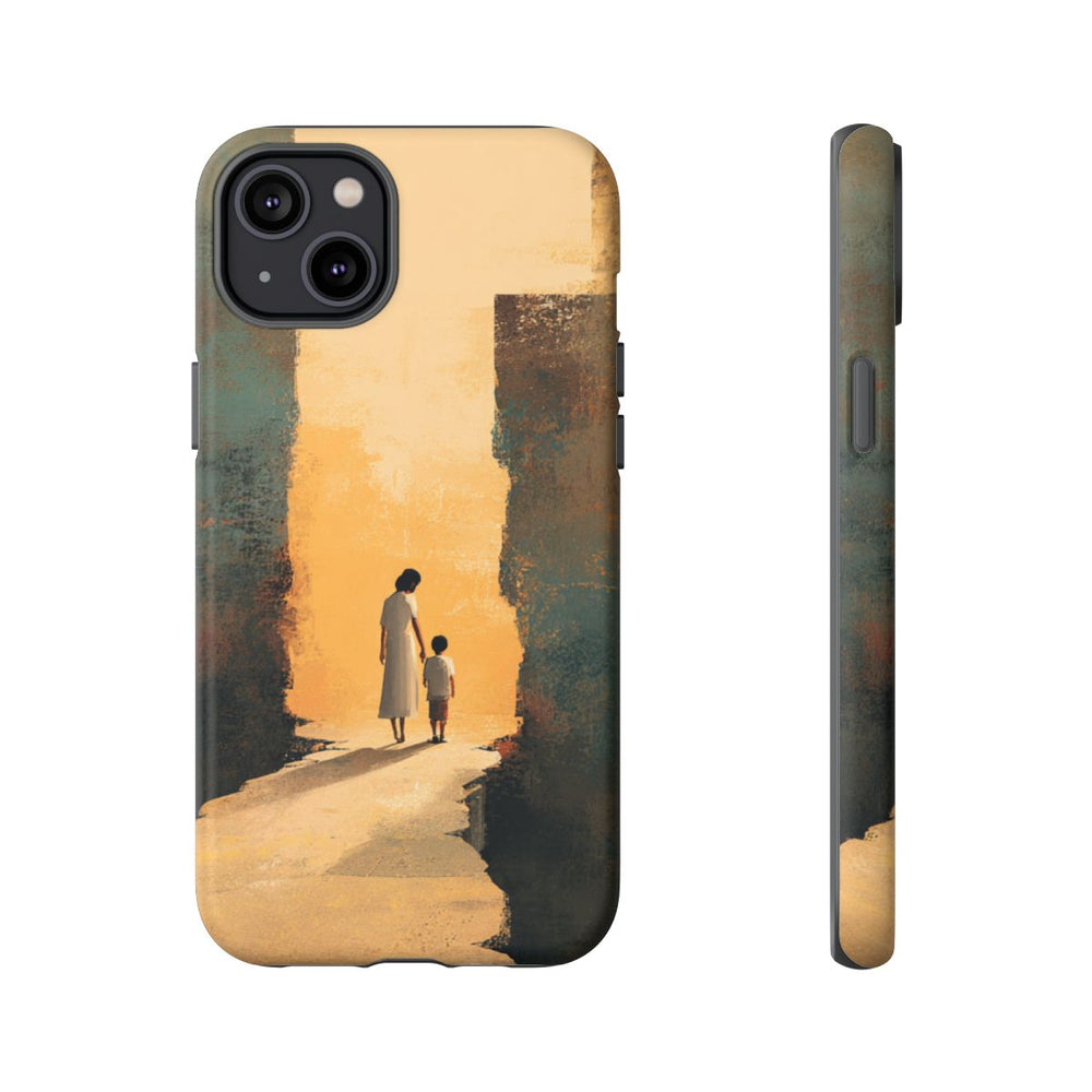 Vrouw en Kind op Gebroken Pad