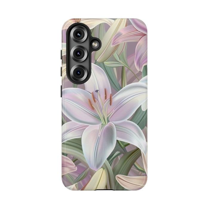 Pastelkleurige Paaslelies Bloemenpatroon