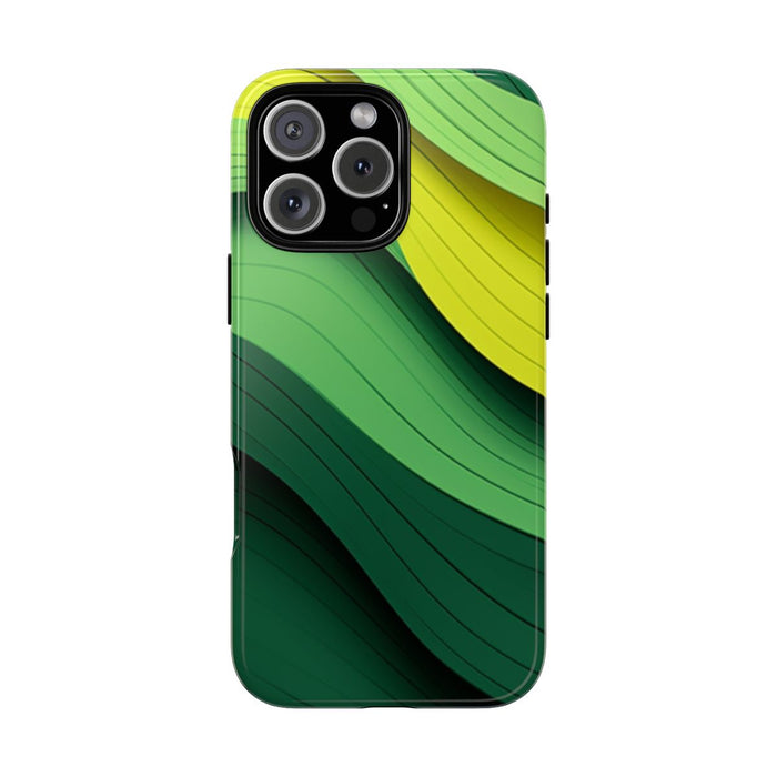 Groen-Geel Golvenpatroon