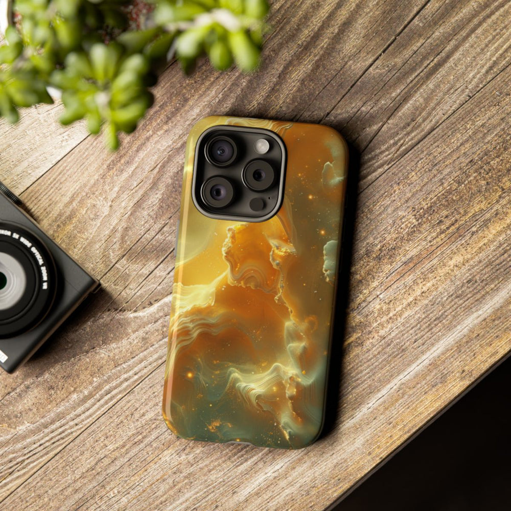 Gouden Nebula Abstract Design