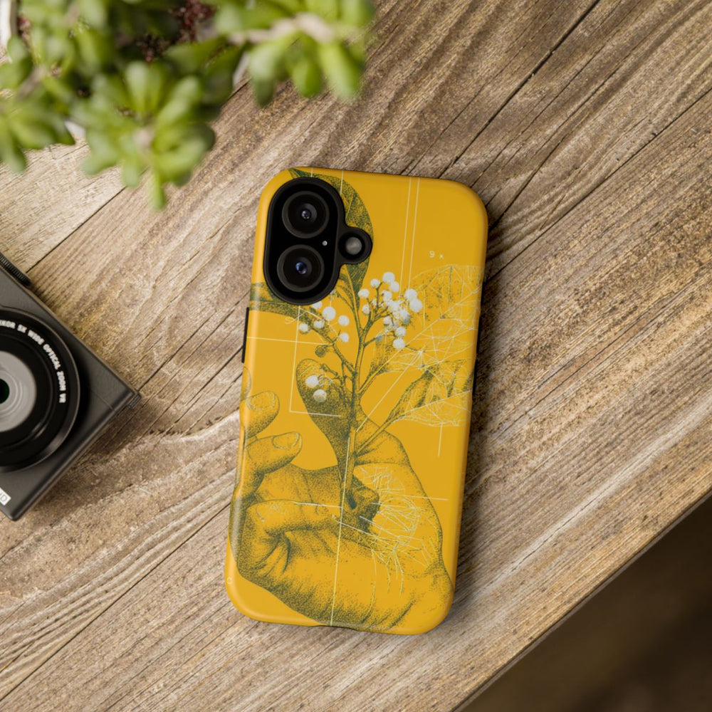 Hand met Botanische Bladeren en Bessen Illustratie