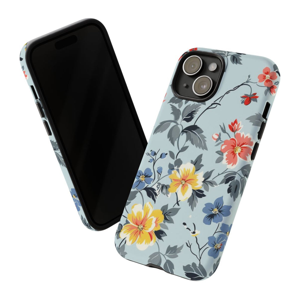 Vintage Bloemenpatroon in Pasteltinten