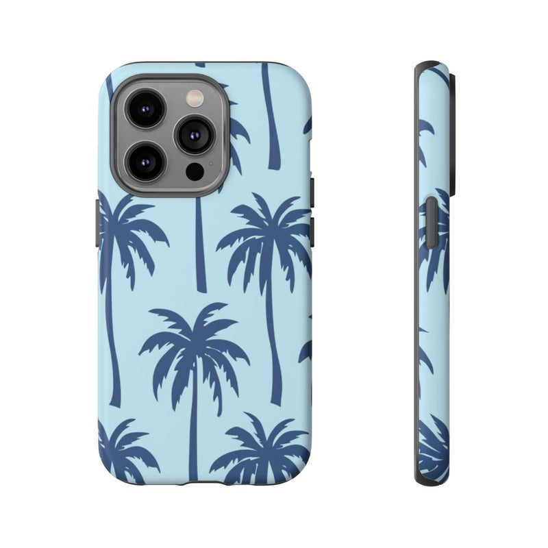 Blauw Palmbomenpatroon