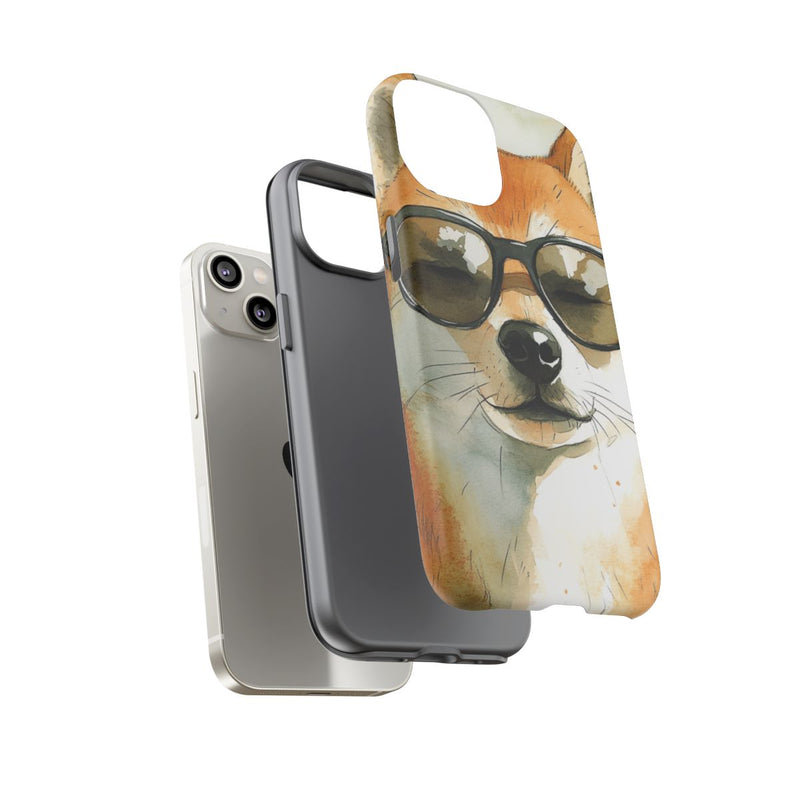 Stoere Shiba Inu met Zonnebril