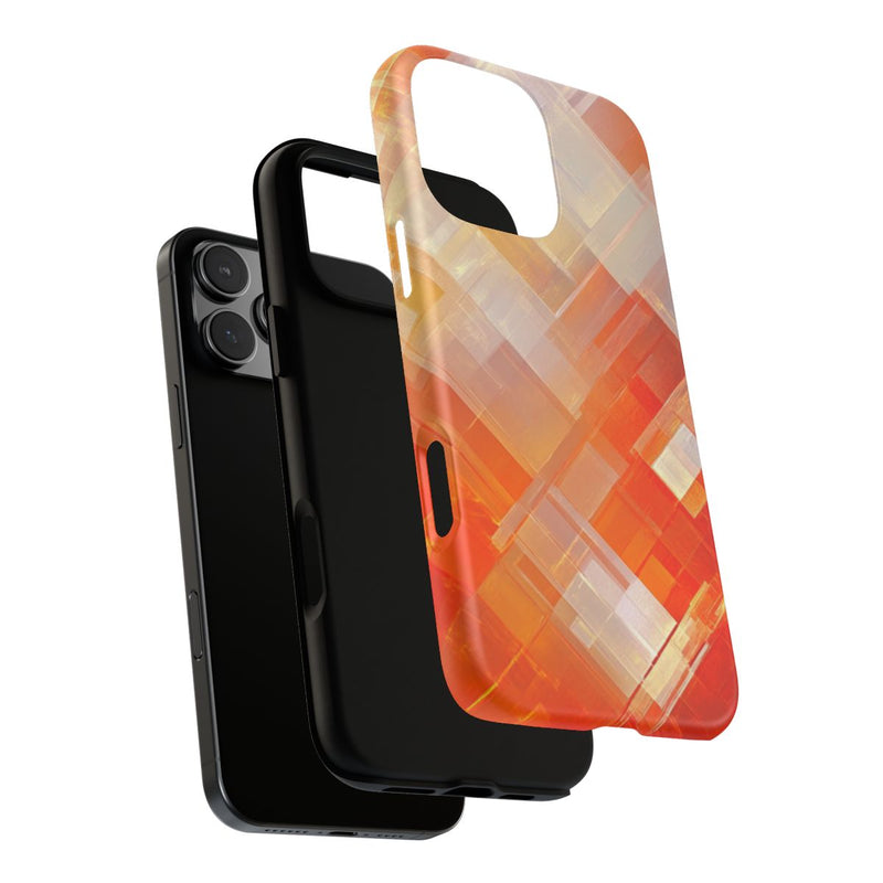 Abstract Geometrisch Oranje Patroon
