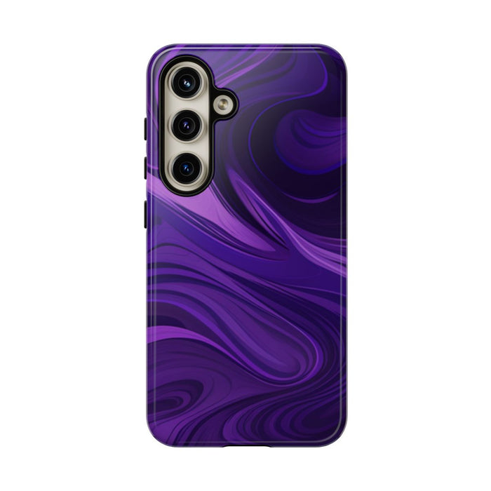 Paarse Abstracte Golfpatroon