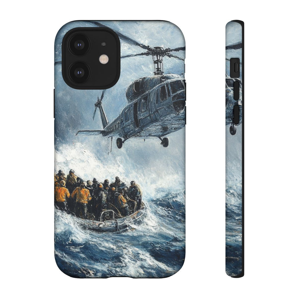 Helikopterredding Boven Woeste Zee