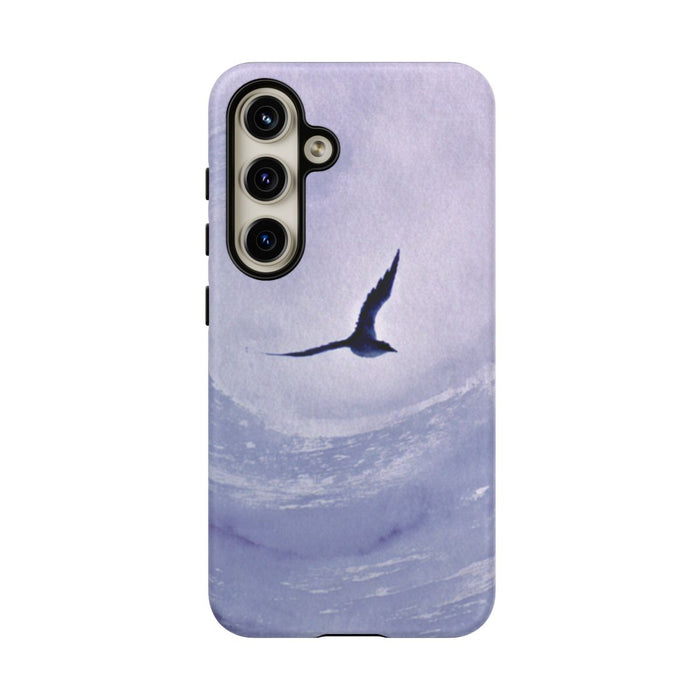 Vliegende Vogel in Indigo Werveling