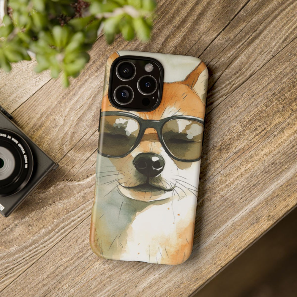 Stoere Shiba Inu met Zonnebril