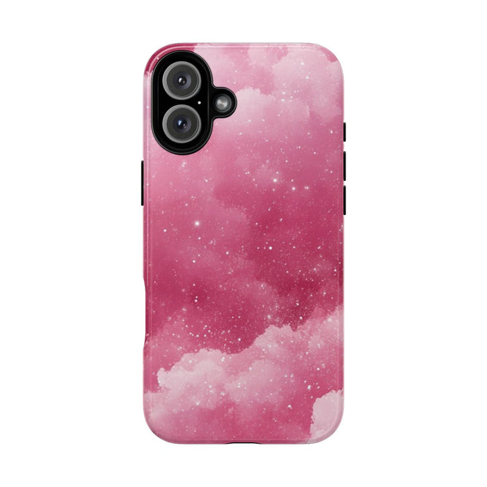 Roze Glitterwolkenstructuur