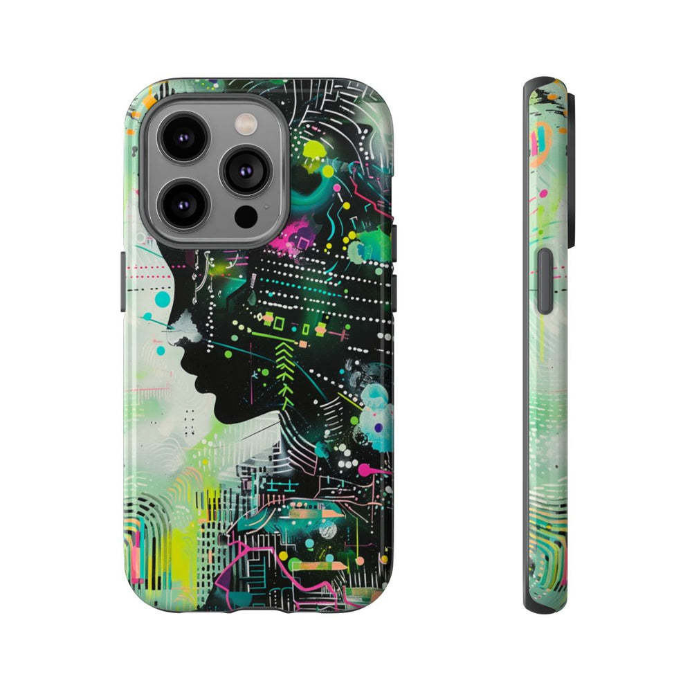 Abstract Neon Geometrisch Profiel