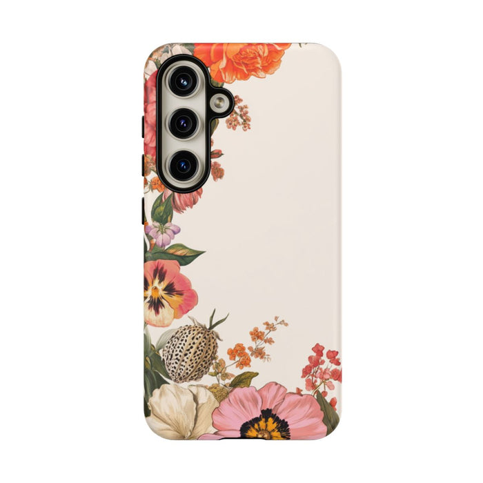 Vintage Botanische Bloemenrand
