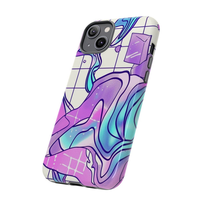 Abstract Kristal Vaporwave Patroon
