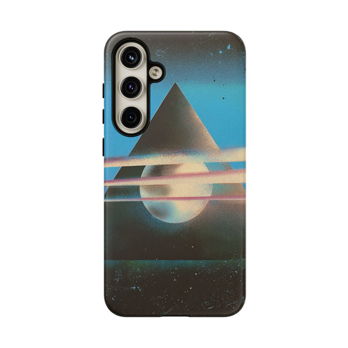 Surrealistische Geometrische Piramide met Gloeiende Bol