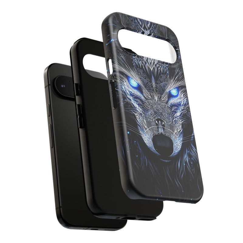 Majestueuze Wolf met Gloeiende Ogen