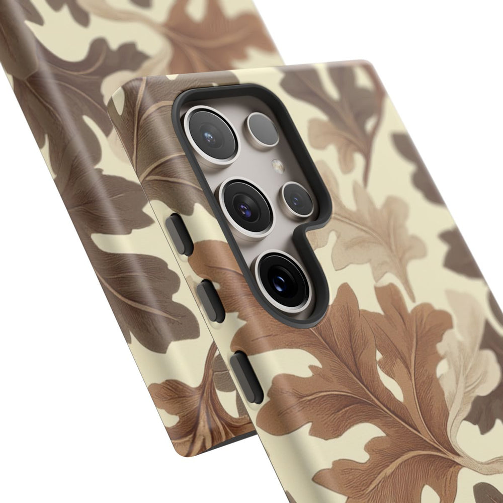 Eikenbladerenpatroon in Neutrale Kleuren