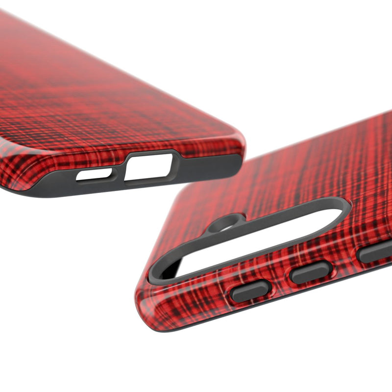 Rood Geruit Textielpatroon