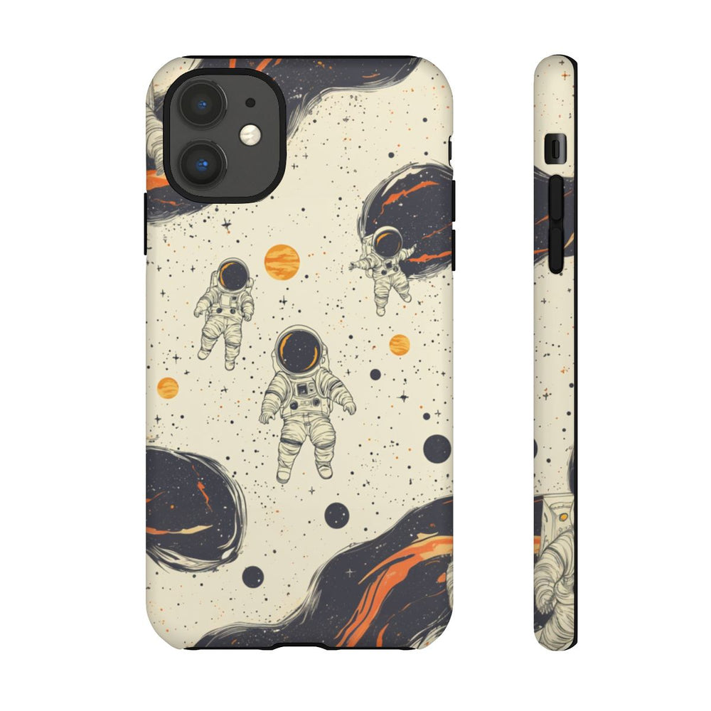 Kleine Astronauten in Ruimtepatroon