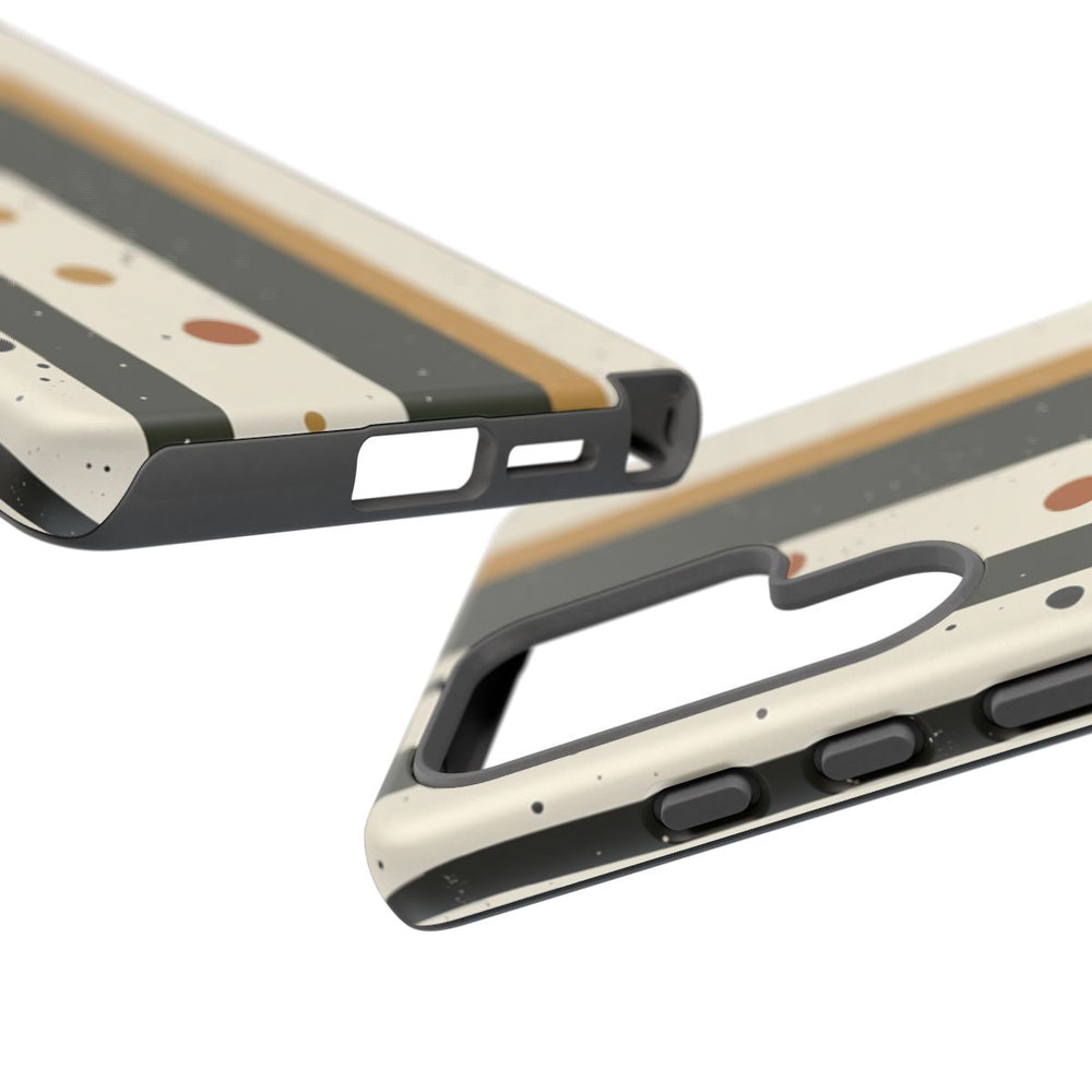 Retro Verticale Strepen en Stippenpatroon