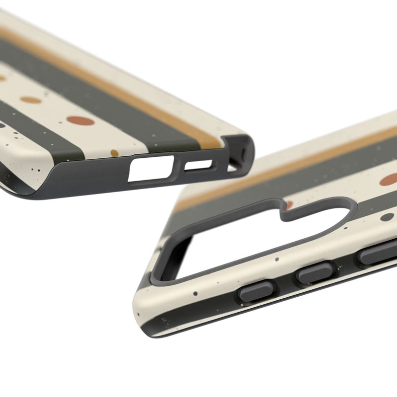 Retro Verticale Strepen en Stippenpatroon