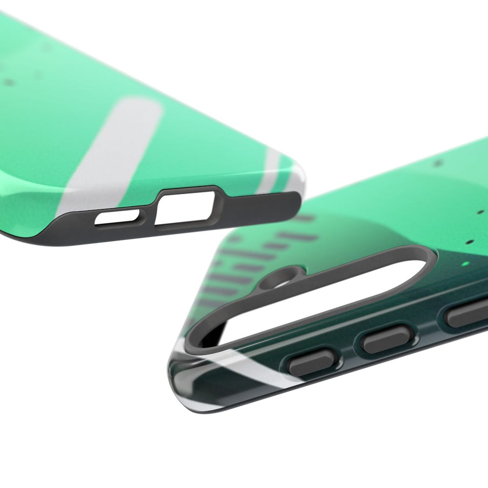 Geometrisch Groen-Zwart Abstract Patroon