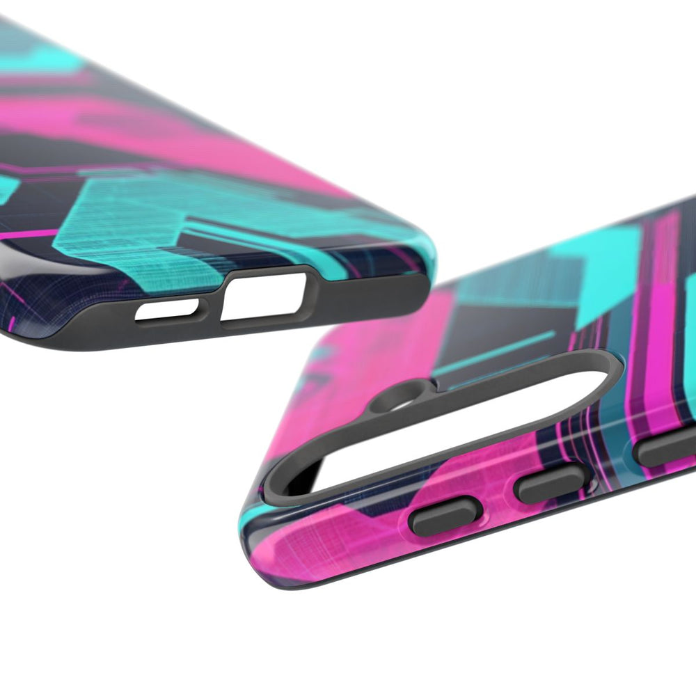Neon Geometrisch Cyberpunkpatroon
