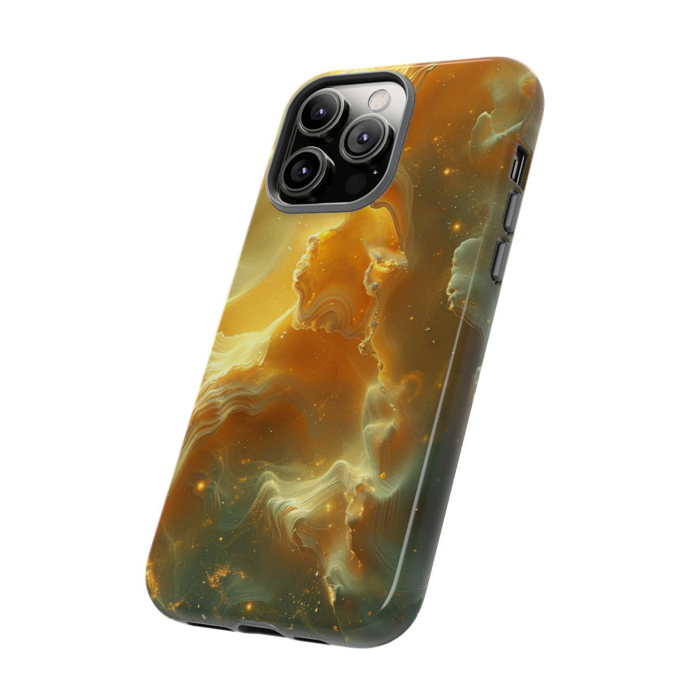 Gouden Nebula Abstract Design