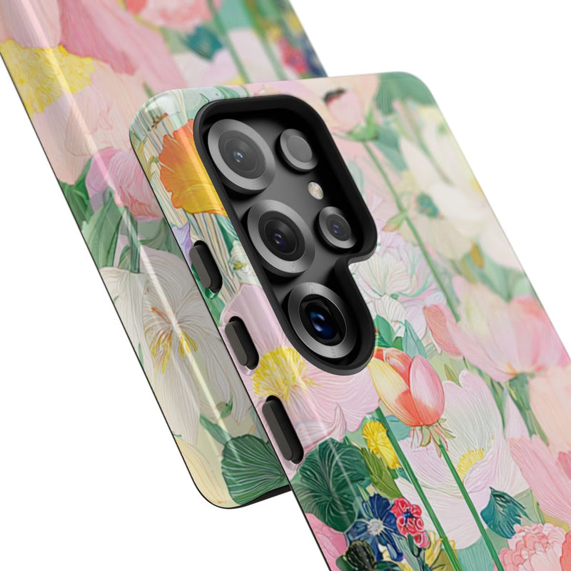 Fraaie Pastelkleurige Bloementuin