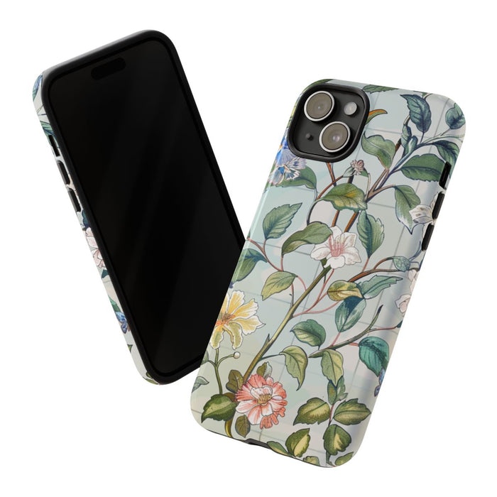 Vintage Bloemenpatroon met Vlinders