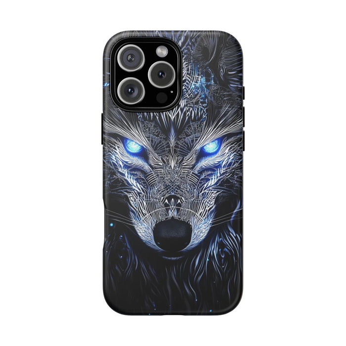 Majestueuze Wolf met Gloeiende Ogen
