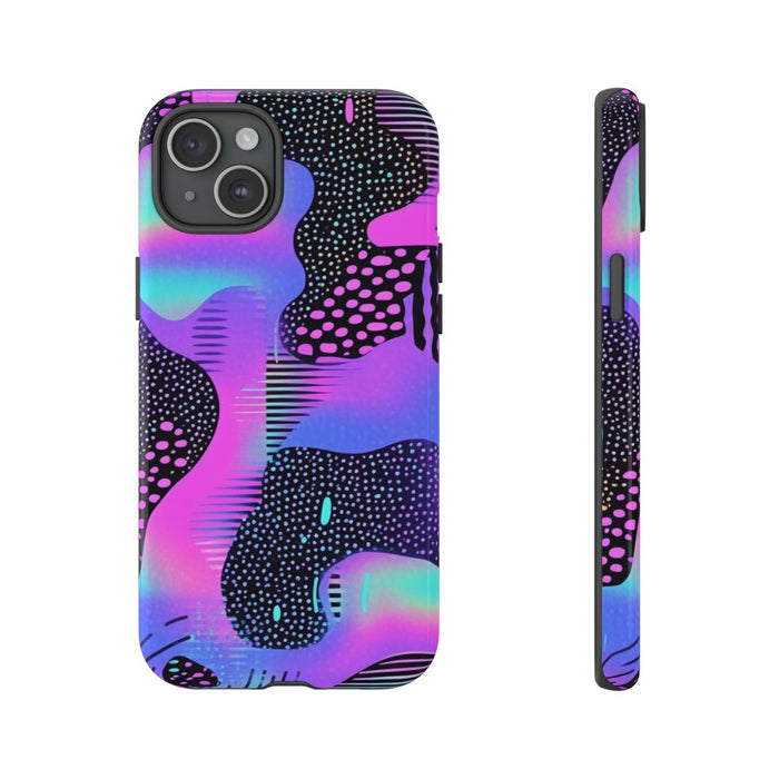 Abstract Neon Vaporwave Patroon