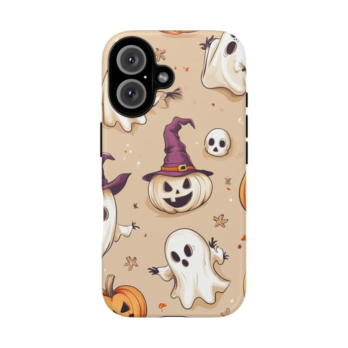 Schattige Halloween Geestjes en Pompoenen Patroon