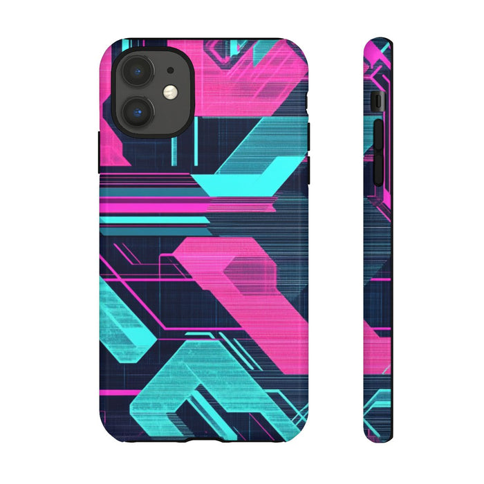 Neon Geometrisch Cyberpunkpatroon