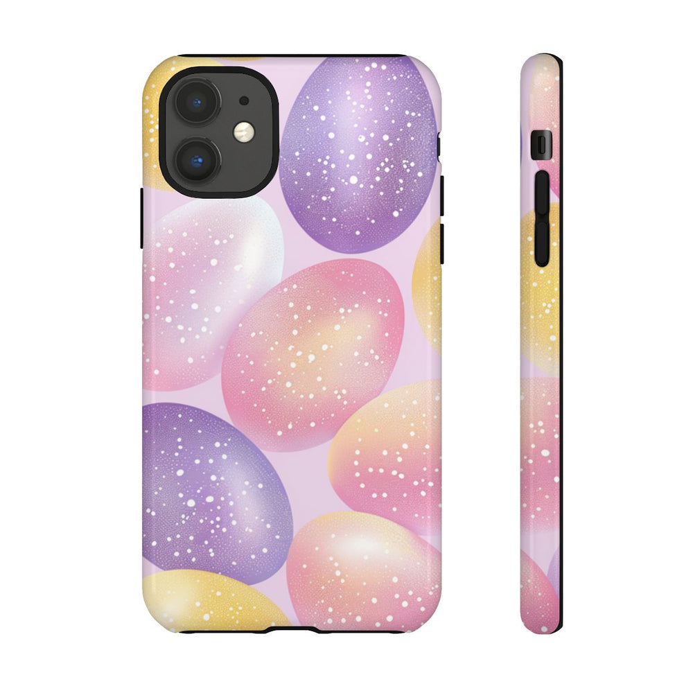 Pastelkleurige Glitter Paaseieren Patroon