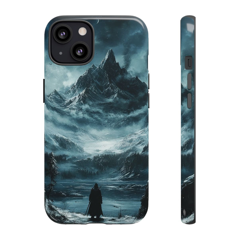 Mysterieuze Bergen met Eenzame Wandelaar