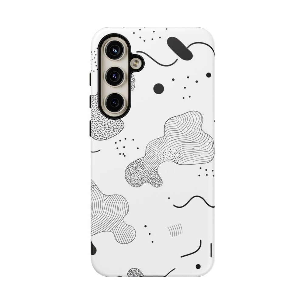 Abstract Zwart-Wit Minimalistisch Patroon