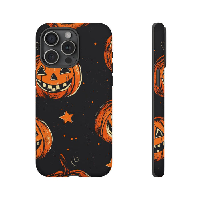 Grunge Halloween Pompoenenpatroon