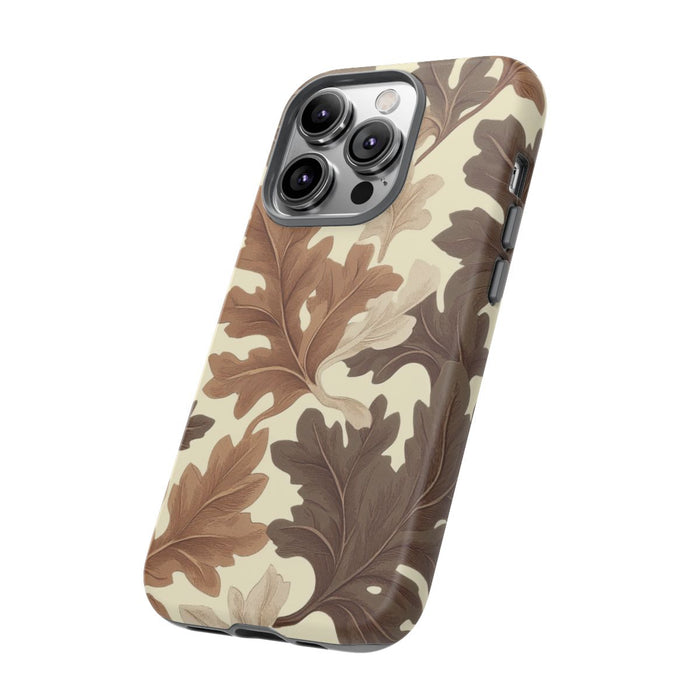Eikenbladerenpatroon in Neutrale Kleuren