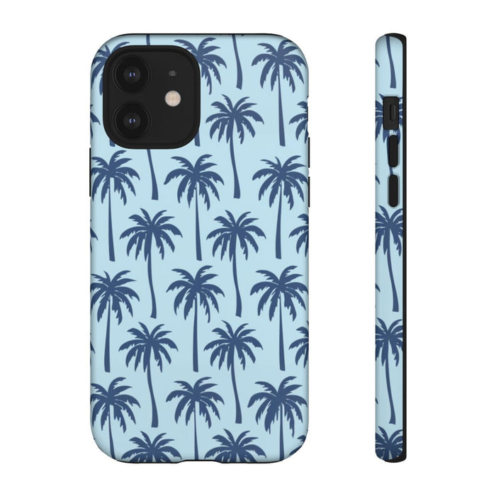 Blauw Palmbomenpatroon
